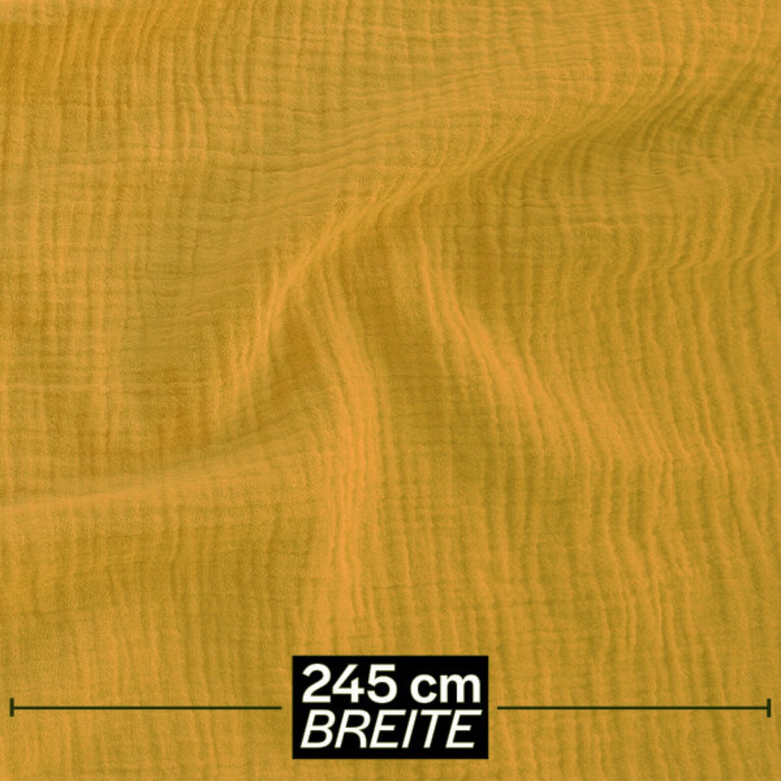 Buy 037-ochre Organic muslin in extra width *From 50 cm