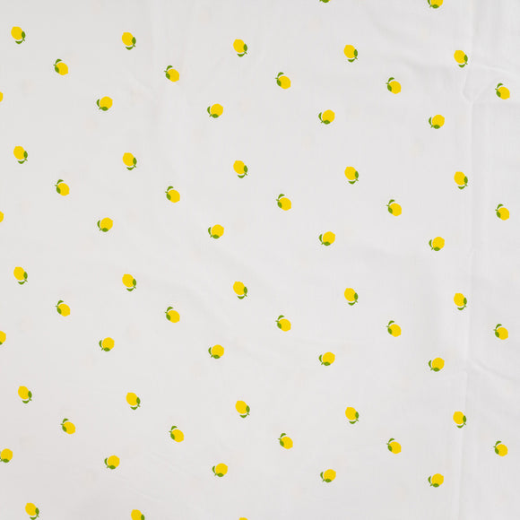 Baumwolljersey Zitronen creme *Ab 50 cm