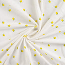 Baumwolljersey Zitronen creme *Ab 50 cm-3