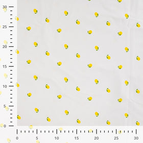 Baumwolljersey Zitronen creme *Ab 50 cm - 0