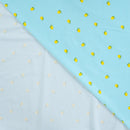 Baumwolljersey Zitronen hellblau *Ab 50 cm-4
