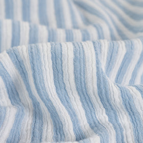 Acheter 002-hellblau Musselin bedruckt Streifen *Ab 50 cm