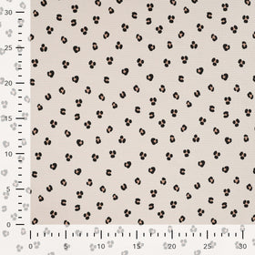 Rippjersey bedruckt Leo beige *Ab 50cm - 0