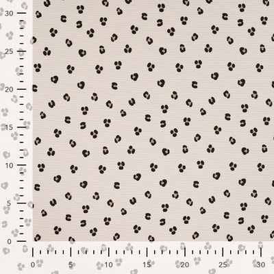 Rippjersey bedruckt Leo beige *Ab 50cm - 0