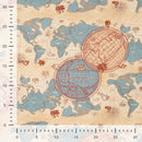 Halbanama Weltkarte vintage * Ab 50 cm-3