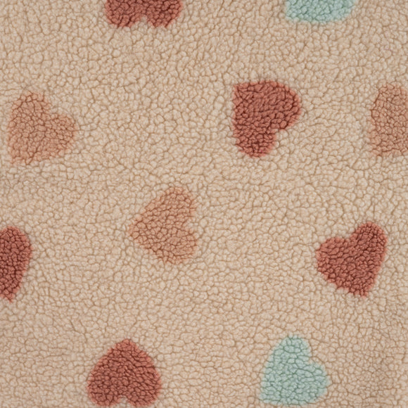 Teddy Jacquard Herzen *Ab 50cm