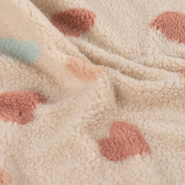 Teddy Jacquard Herzen *Ab 50cm - 0