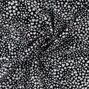 Viskose bedruckt kleine Herzen schwarz *Ab 50 cm-1