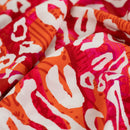 Viskose bedruckt Leo orange pink *Ab 50 cm-3