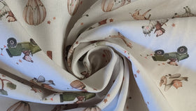 Baumwolle digital bedruckt Tiersafari *Ab 50cm - 0