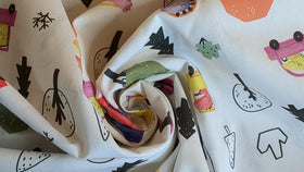 Baumwolle digital bedruckt Dinos im Auto *Ab 50cm - 0