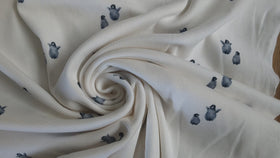 Rippjersey bedruckt Pinguine *Ab 50cm - 0