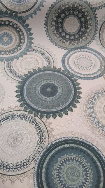 Tischdeckenstoff recycelt Mandala *Ab 50cm - 0