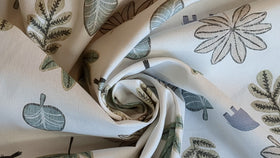 Baumwolle digital bedruckt Dschungel Elefanten grün *Ab 50cm - 0