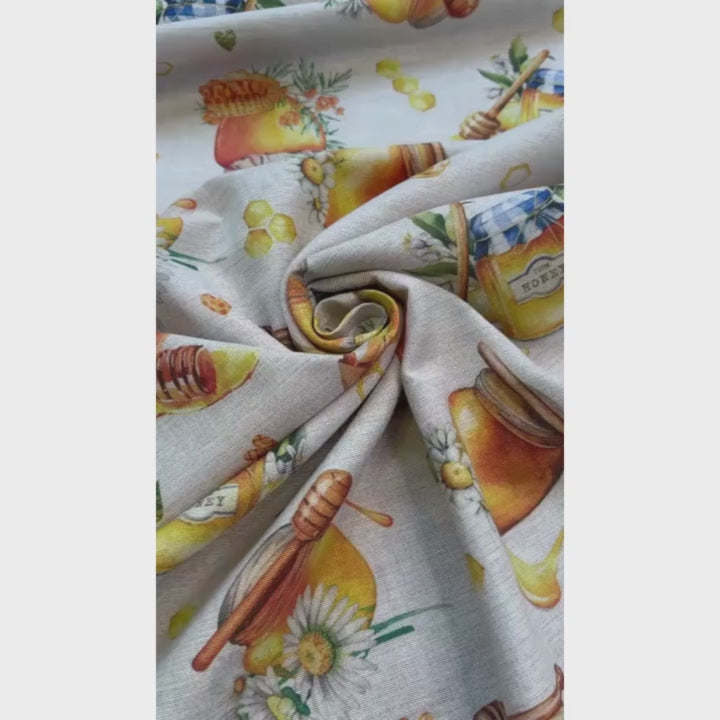 Tissu déco miel *À partir de 50 cm - 0