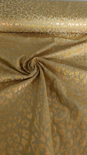 Jersey Stretch Glitzer-Leo *Ab 50cm - 0