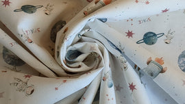 Baumwolle digital bedruckt Astronauten *Ab 50cm - 0