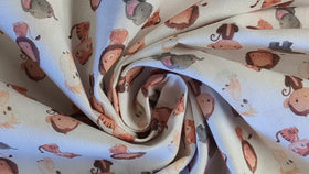 Baumwolle digital bedruckt Zootiere *Ab 50cm - 0