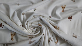 Baumwolljersey Tiere Afrika creme *Ab 50cm - 0