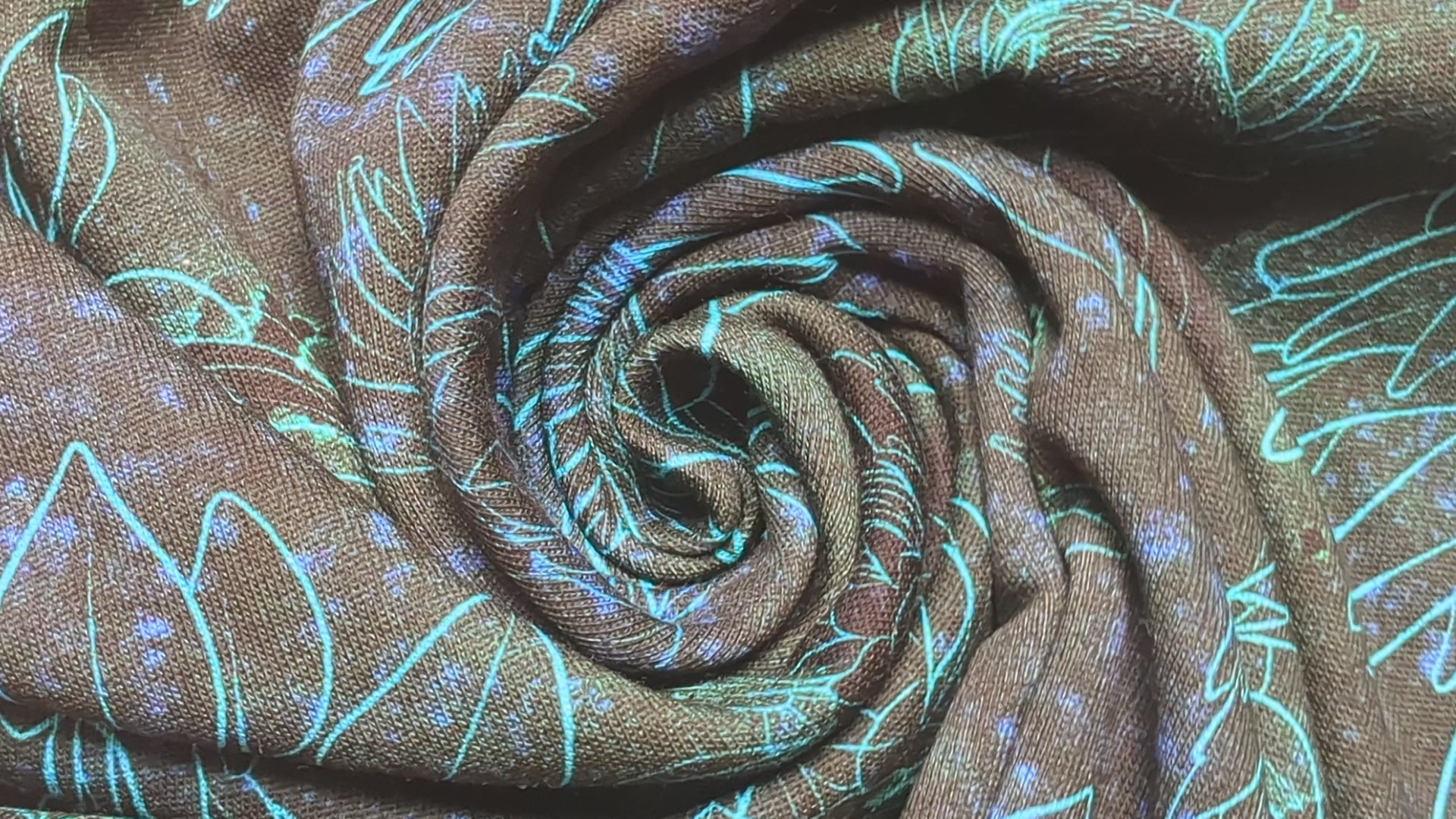 Wintersweat Blumen grün * Ab 50cm - 0