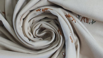 Baumwolljersey Rehkitz beige *Ab 50cm - 0