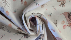 Baumwolle digital bedruckt Waldtier-Party *Ab 50cm - 0