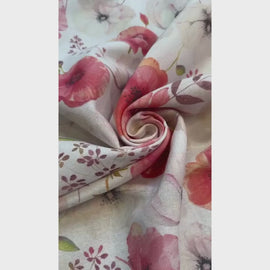 Tissu déco coquelicots *À partir de 50 cm - 0