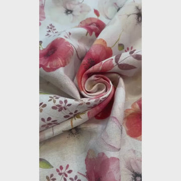 Tissu déco coquelicots *À partir de 50 cm - 0