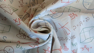 Baumwolle digital bedruckt Mathematik *Ab 50cm - 0
