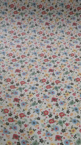 Tischdeckenstoff recycelt Streublümchen *Ab 50cm - 0