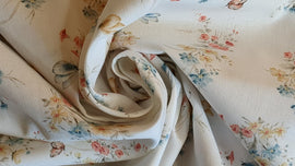 Baumwolle digital bedruckt Falter & Blumen *Ab 50cm - 0