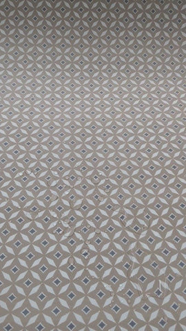 Tischdeckenstoff recycelt Retro beige *Ab 50cm - 0