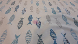 Tissu pour nappe - poisson *A partir de 50 cm - 0