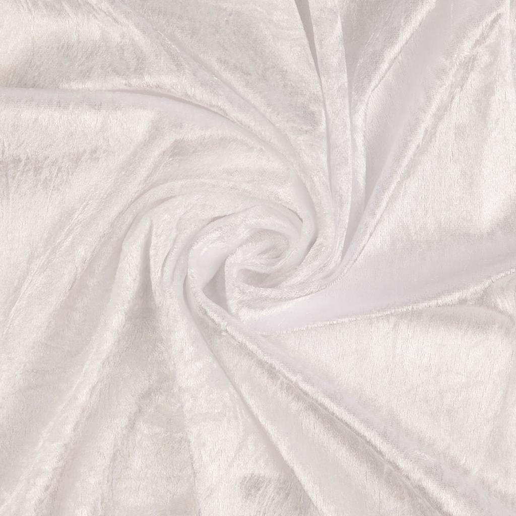Buy 000-white Crushed velvet - 29 colors *From 50cm