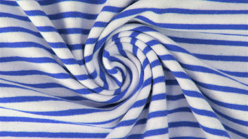 Acheter 005-bleu-roi Jersey de coton rayé * A partir de 50 cm