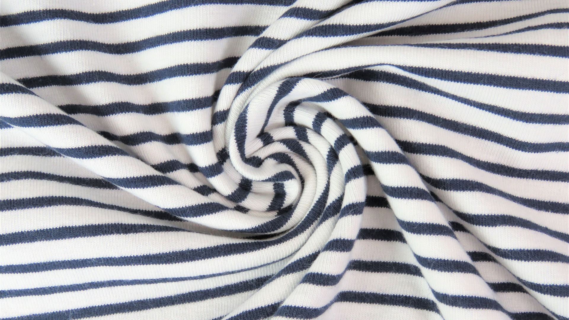 Buy 008-navy Cotton jersey striped * From 50 cm