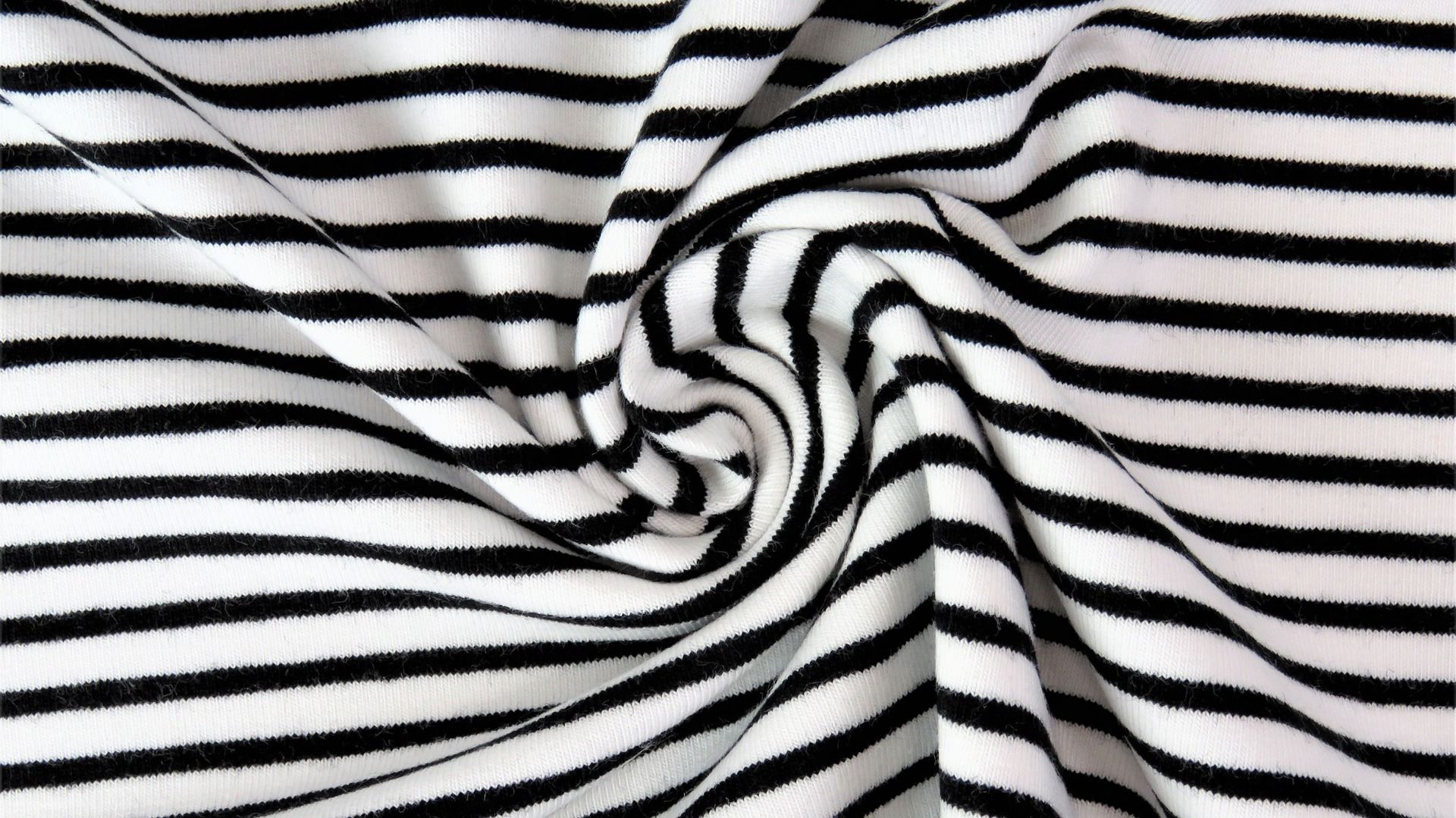 Buy 069-black Cotton jersey striped * From 50 cm