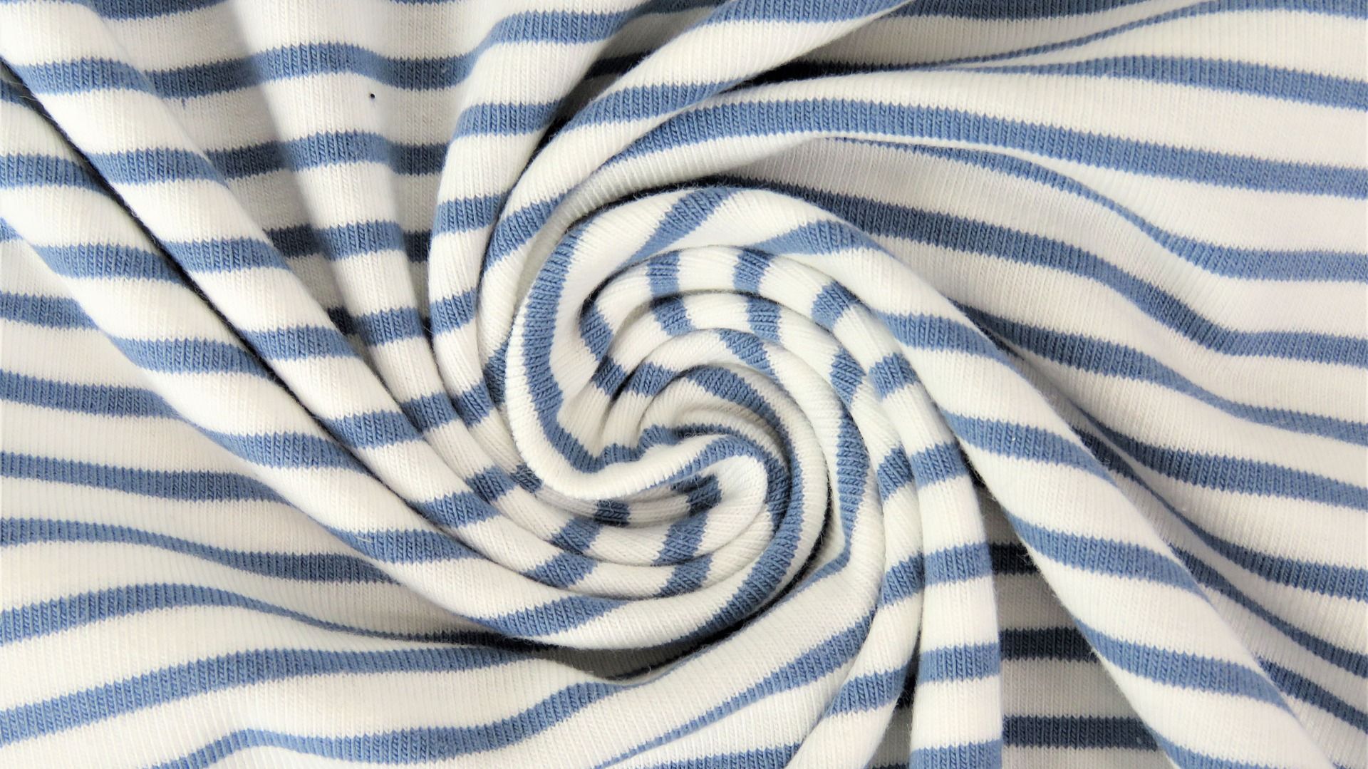 Buy 401-denim-blue Cotton jersey striped * From 50 cm