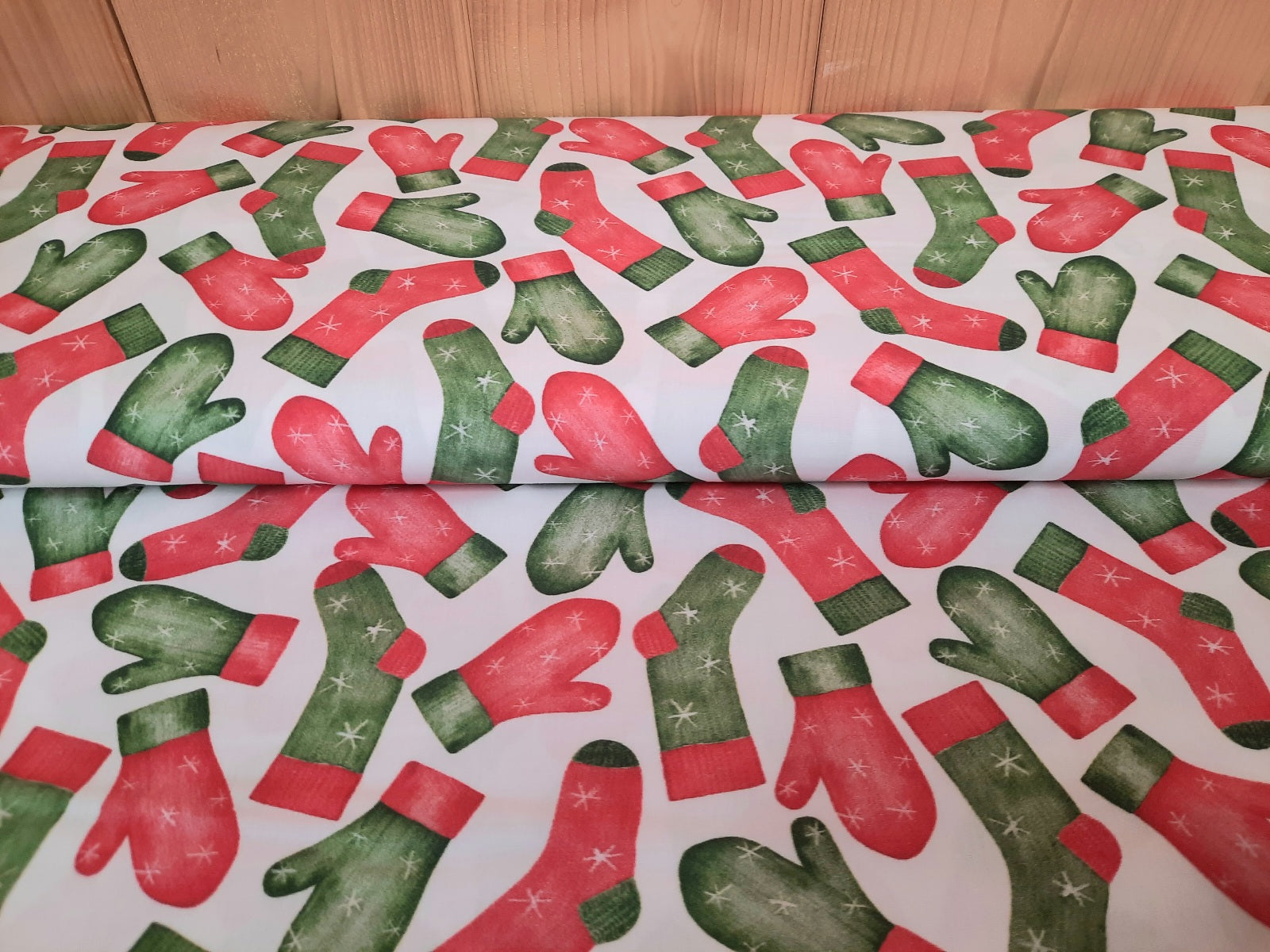 Cotton print Christmas organic * From 25 cm