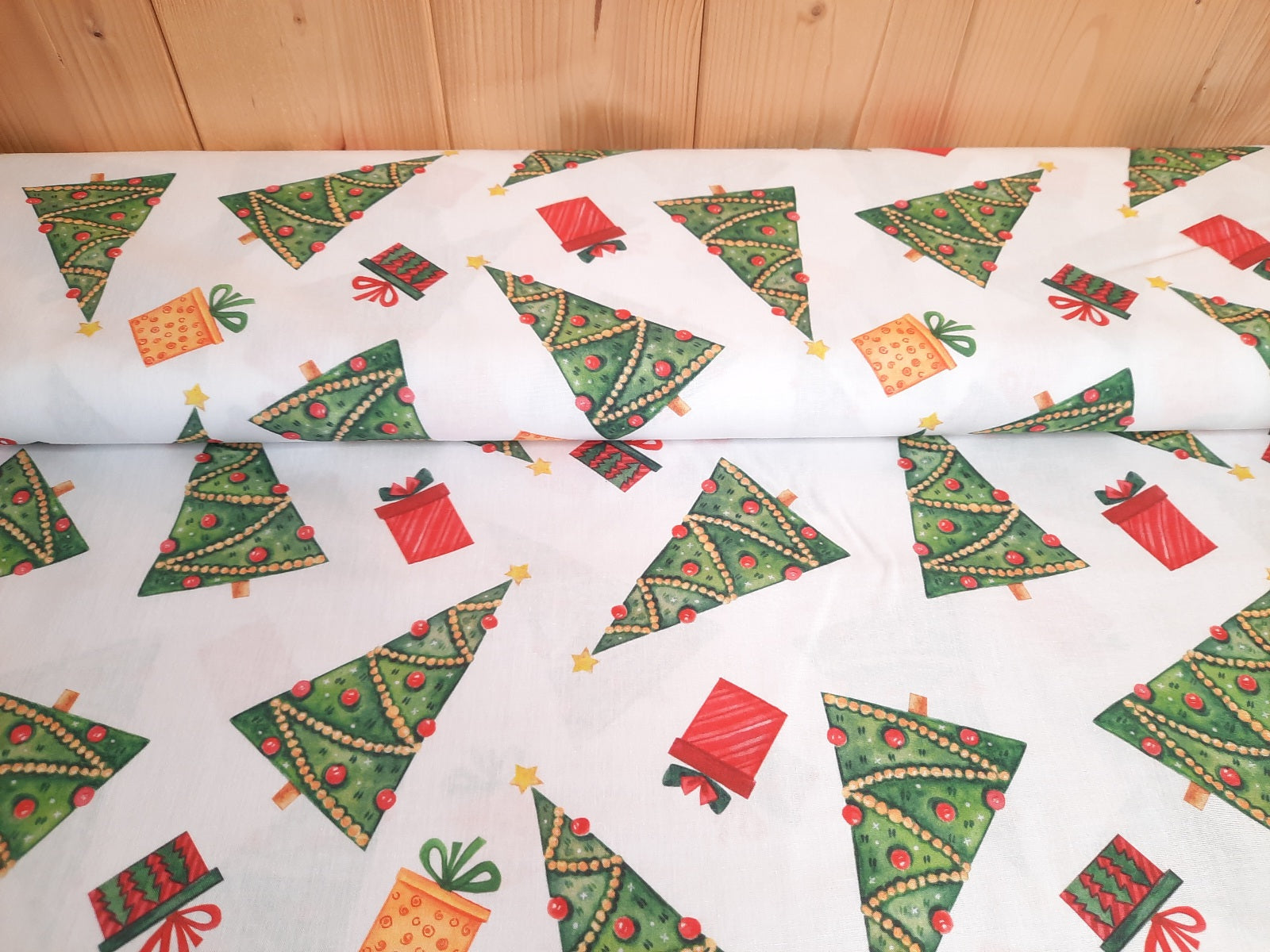 Cotton print Christmas organic * From 25 cm