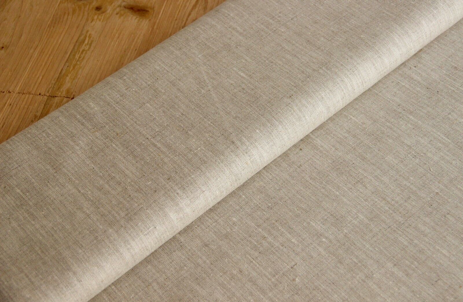 Lin Rustique - vendu au mètre tissu NATUREL blanchi 100% lin * 50 cm x 145 cm - 0