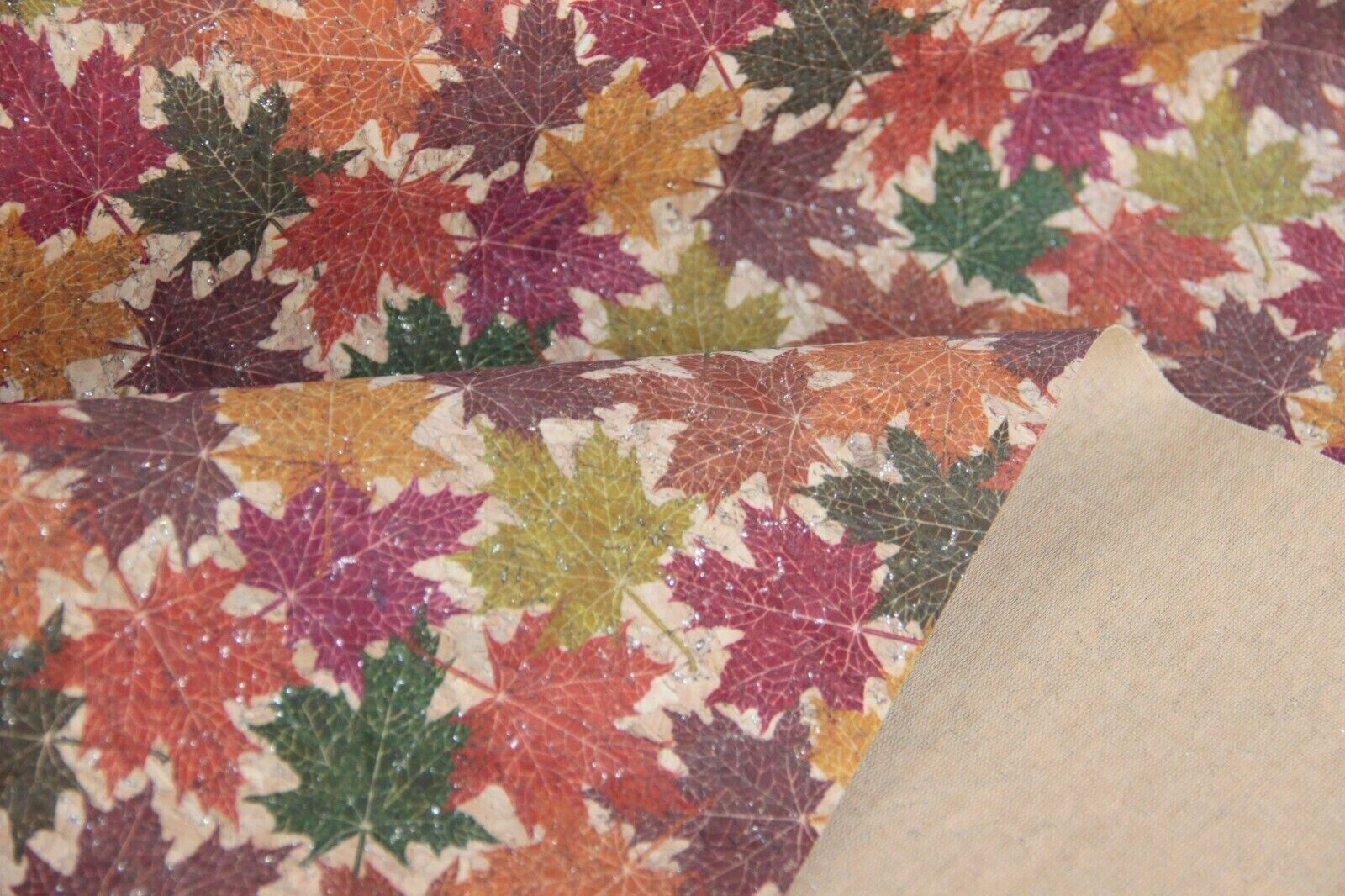 Cork fabric leaves *From 50cm-3