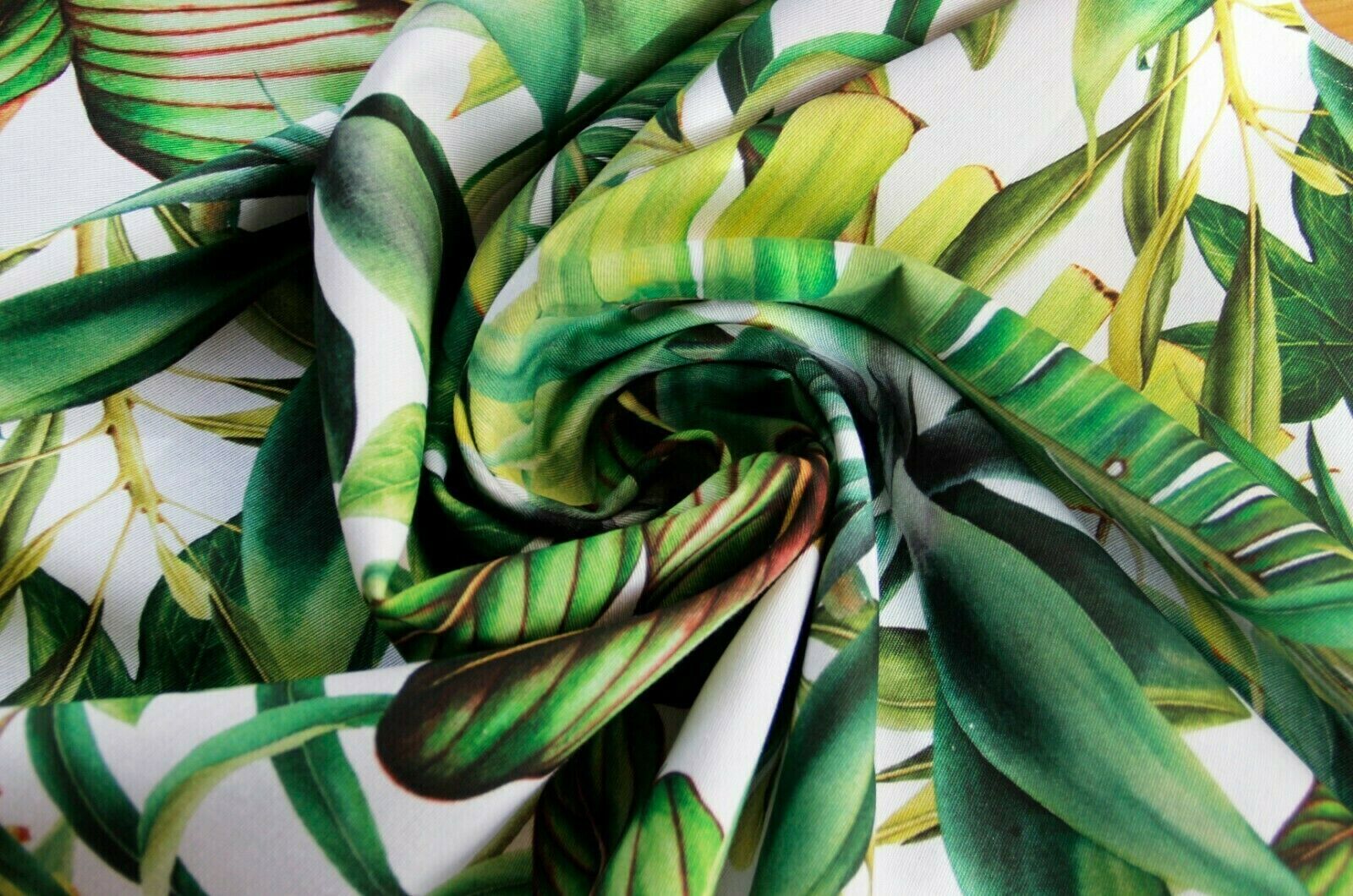 Tissu déco impression numérique feuilles de jungle * A partir de 50 cm-3