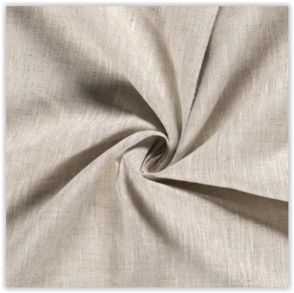Lin Rustique - vendu au mètre tissu NATUREL blanchi 100% lin * 50 cm x 145 cm-1