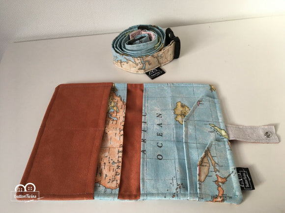 Carte du monde en tissu déco * A partir de 50 cm