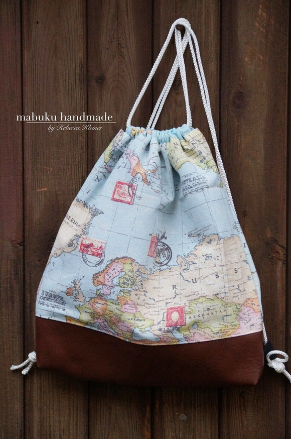 Carte du monde en tissu déco * A partir de 50 cm