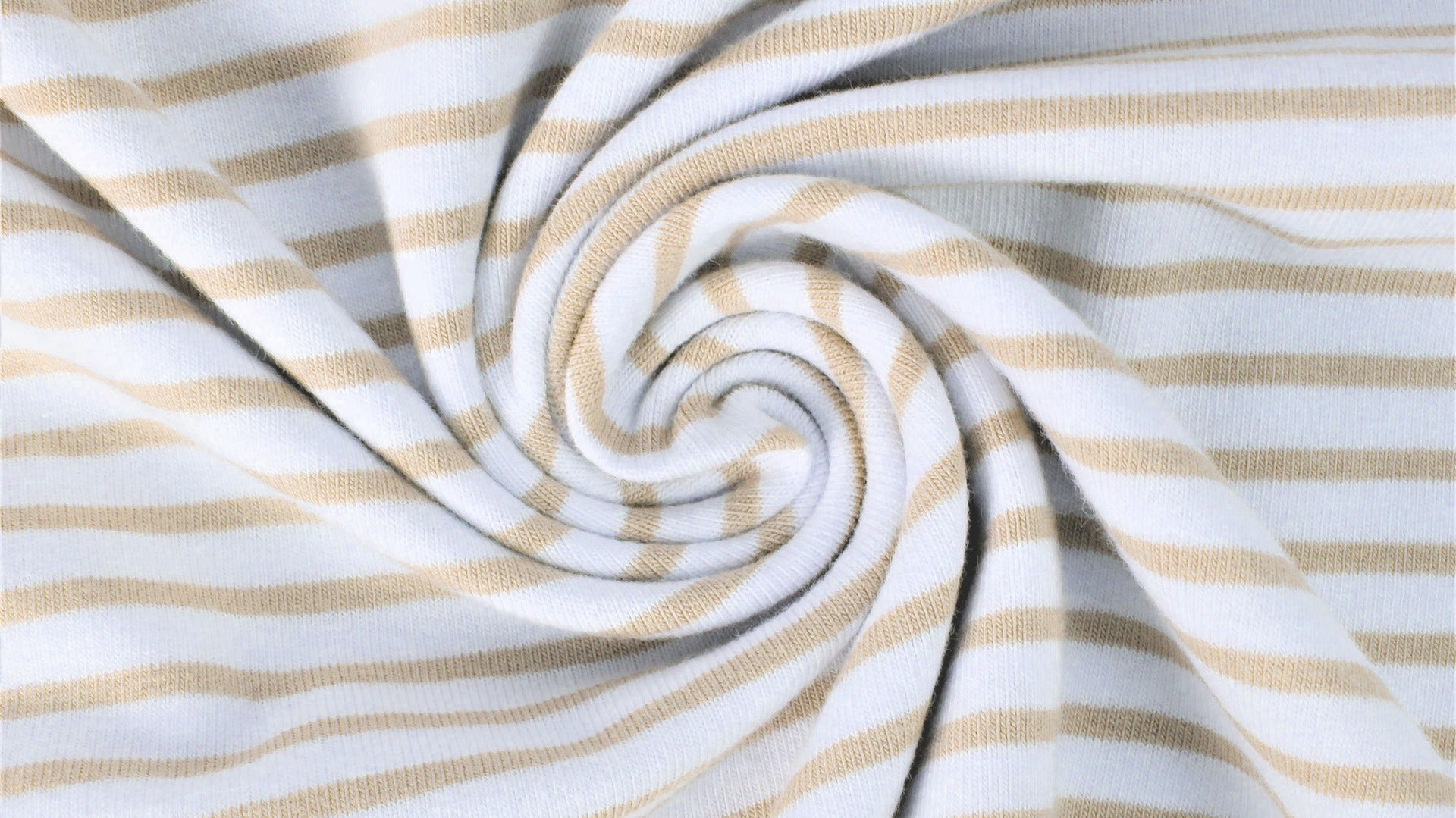 Buy 652-light-beige Cotton jersey striped * From 50 cm