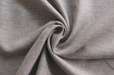 Kaufen 052-hellbraun Halbleinen gemustert Fischgrat * Ab 50 cm