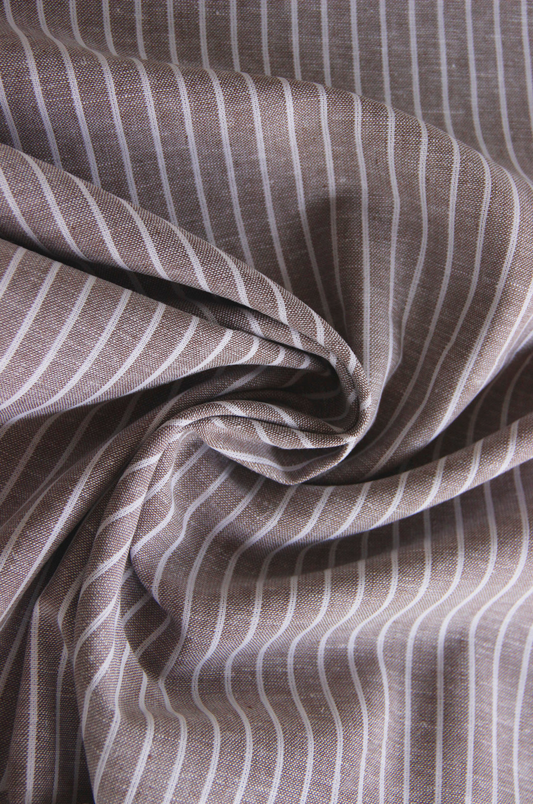 Buy 052-light-brown Half linen patterned stripes * From 50 cm