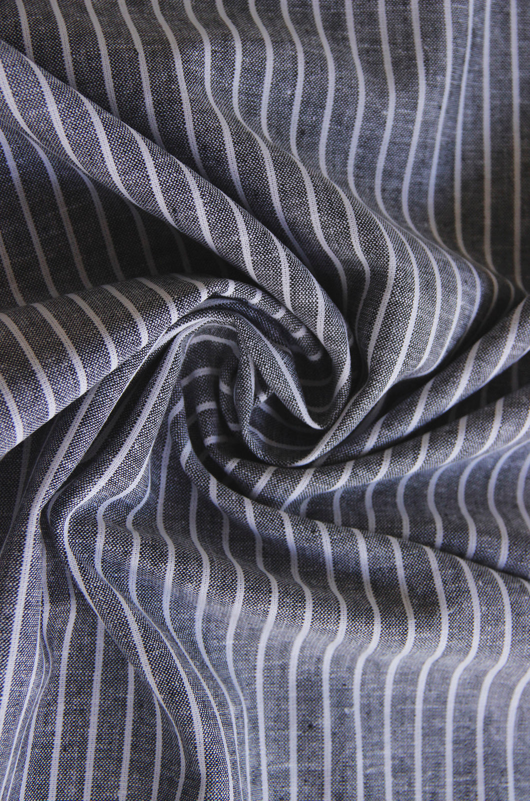 Half linen patterned stripes * From 50 cm